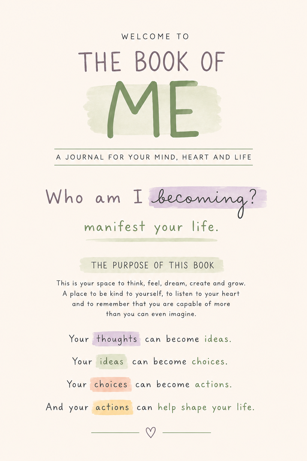 Welcome to The Book of Me — official book page